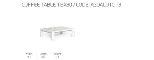 Журнальный столик из керамогранита Talenti Argo-alu ARCH-00080636 - Вид №2