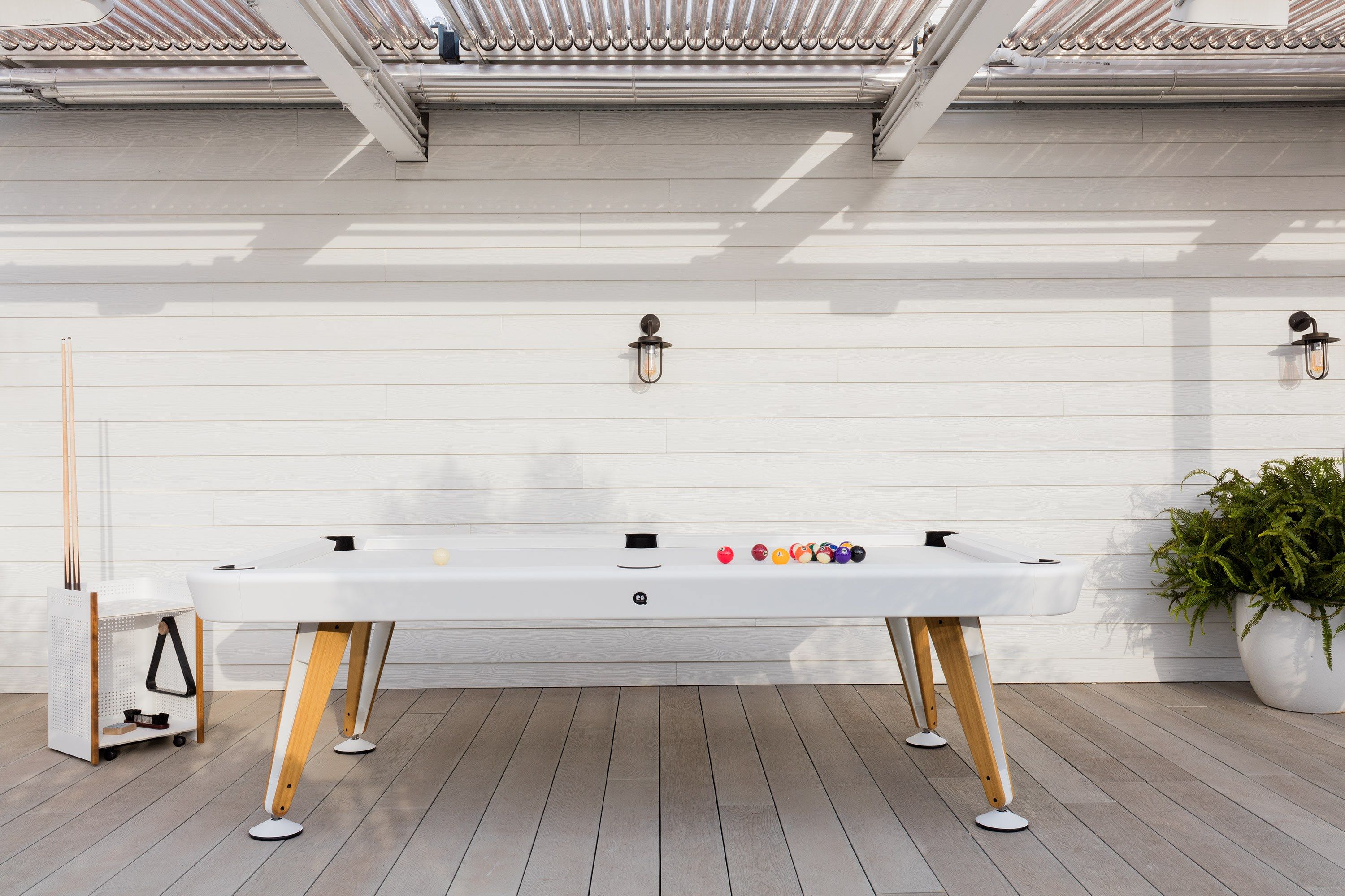 Открытый бильярдный стол из окрашенной стали и дерева RS Barcelona диагональ ARCH-00042076 - Вид №4