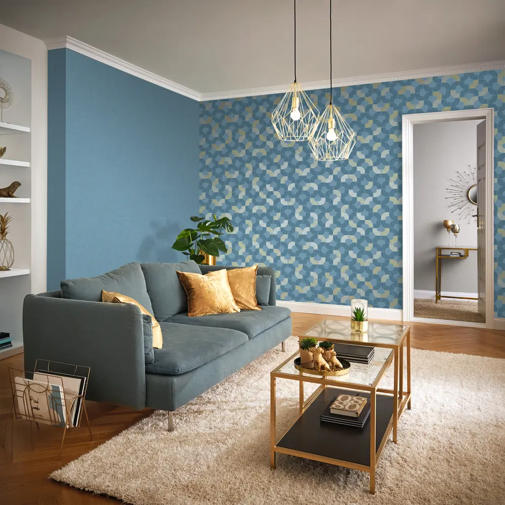 Обои флизелиновые Inspire Concept синие 1.06 м 648546 STLM-2040178 - Вид №3