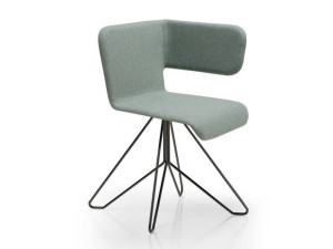 Ткань поворотный стул на алюминиевой основе клип