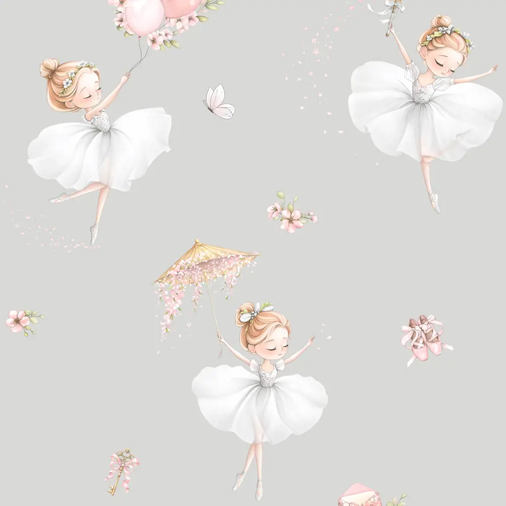 Обои флизелиновые Артекс Балерины серые 1.06 м 11498-02 STLM-2112578