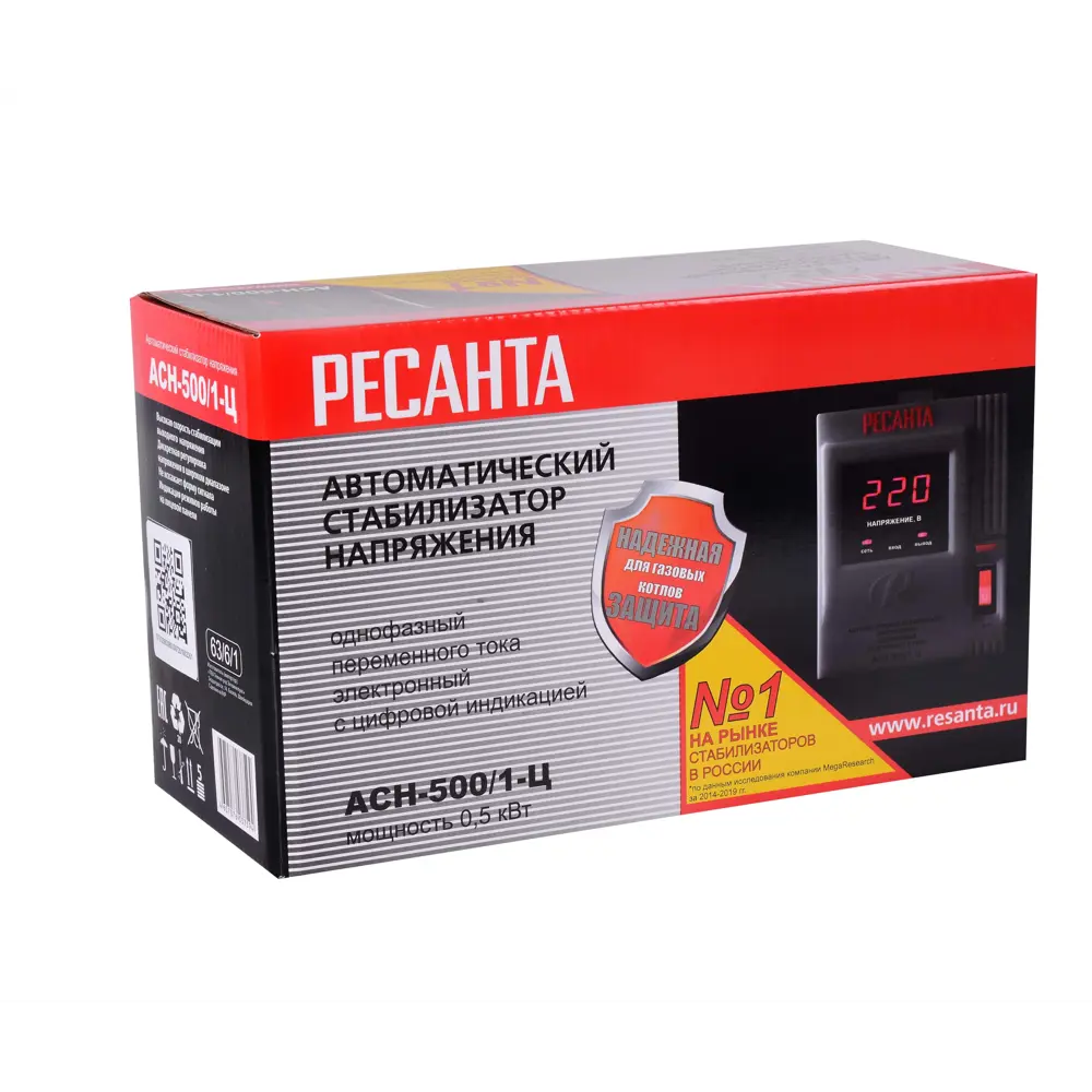 Стабилизатор напряжения Ресанта АСН- 1 000 Н/1-Ц 1 кВт STLM-2144346 - Вид №9
