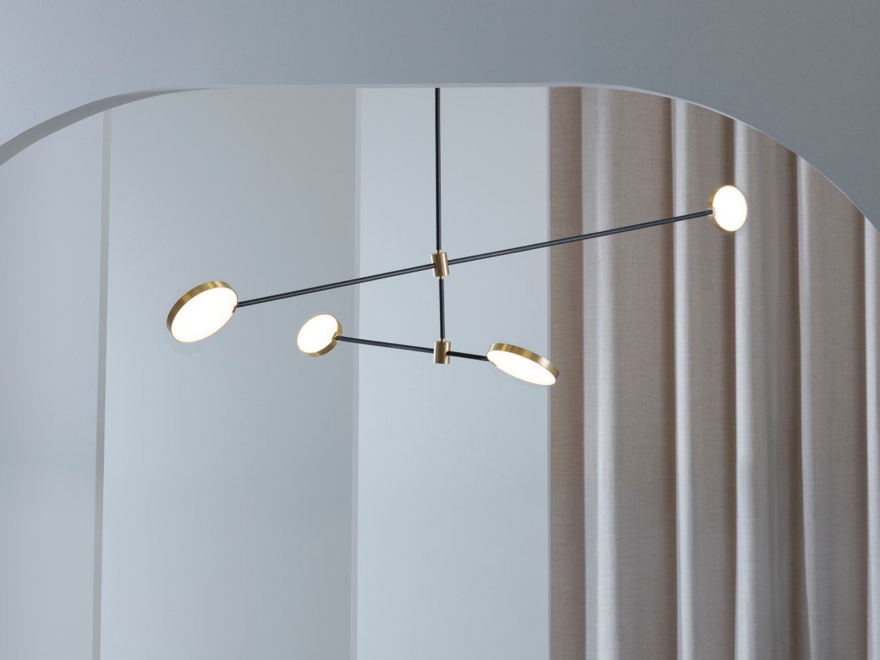 Металлический светодиодный потолочный светильник ручной работы Cameron Design House Motion ARCH-00033231 - Вид №14