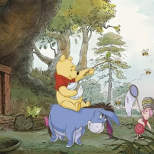 4-413-Pooh-s-House Фотообои Komar Disney 1.27х3.68 м