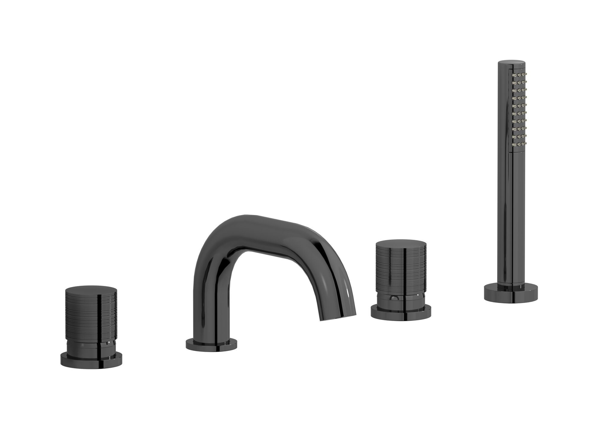 Смеситель для ванны с 4 отверстиями и ручным душем IB винил ARCH-00142656 - Вид №2