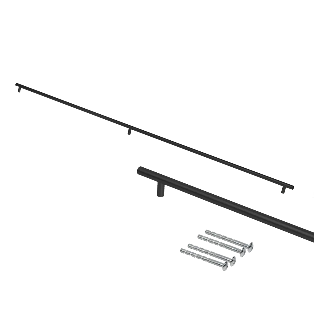 Мебельная ручка-рейлинг KONSENSA 1200 мм черная STLM-2117362 - Вид №3