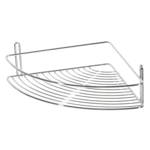 Полка для ванной ЧМЗ Веер 501-004-03 угловая одноярусная цвет хром