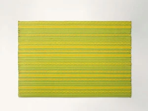 Paola Lenti Прямоугольный коврик из ткани в полоску Natural