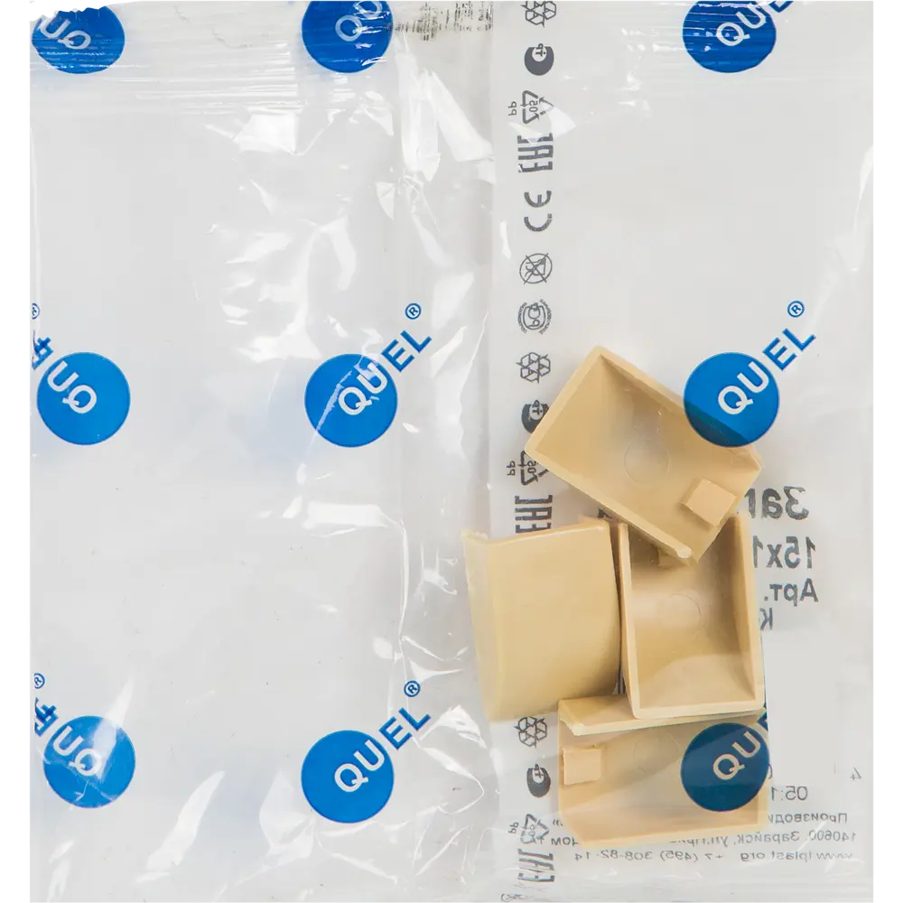 Заглушка для кабель-канала 15х10 мм цвет сосна 4 шт Santreyd STLM-2006107 - Вид №1