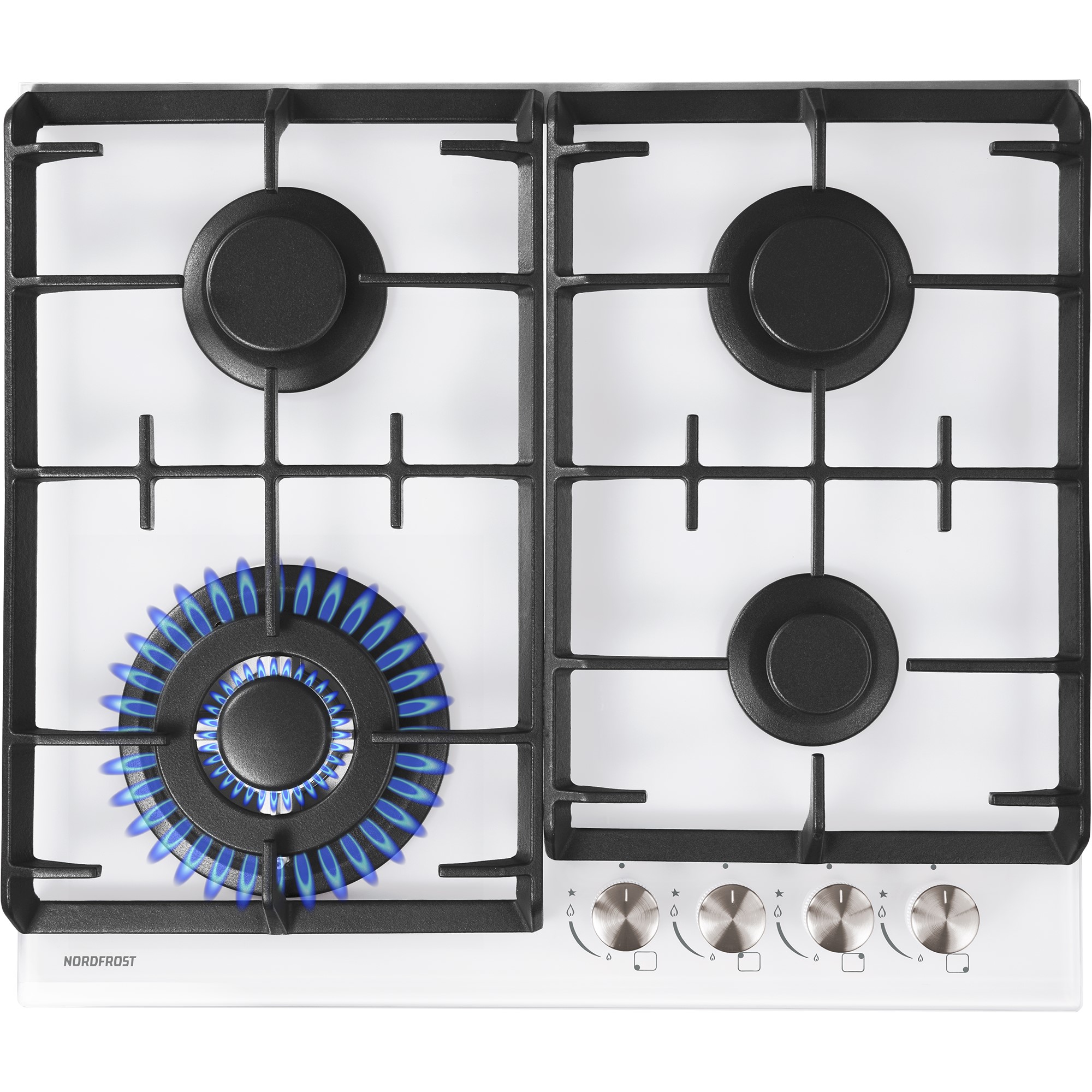 9079282 Газовая варочная поверхность NORDFROST HM 6044 W STDN-0091496 - Вид №1
