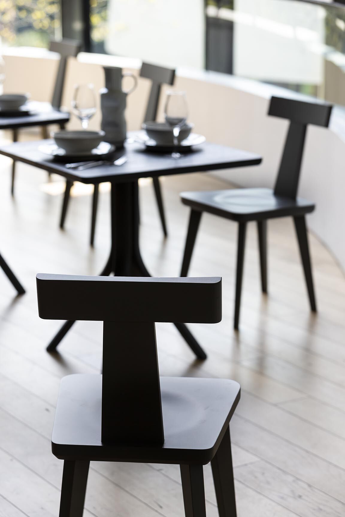 Деревянный стул с мягким сиденьем SIPA T Coffee ARCH-00042585 - Вид №7