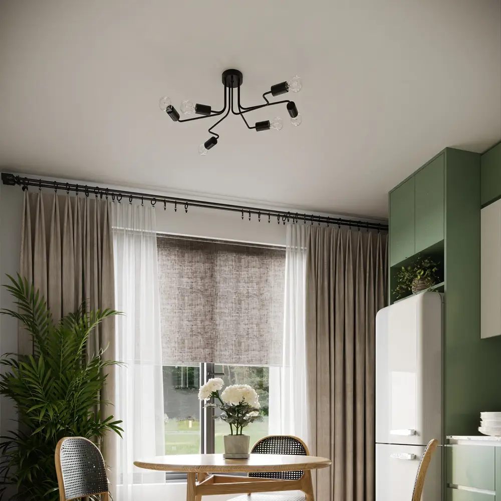 Vitaluce Лабиринт — потолочная люстра с 6 лампами для просторных помещений 82739747 STLM-0035231 - Вид №8