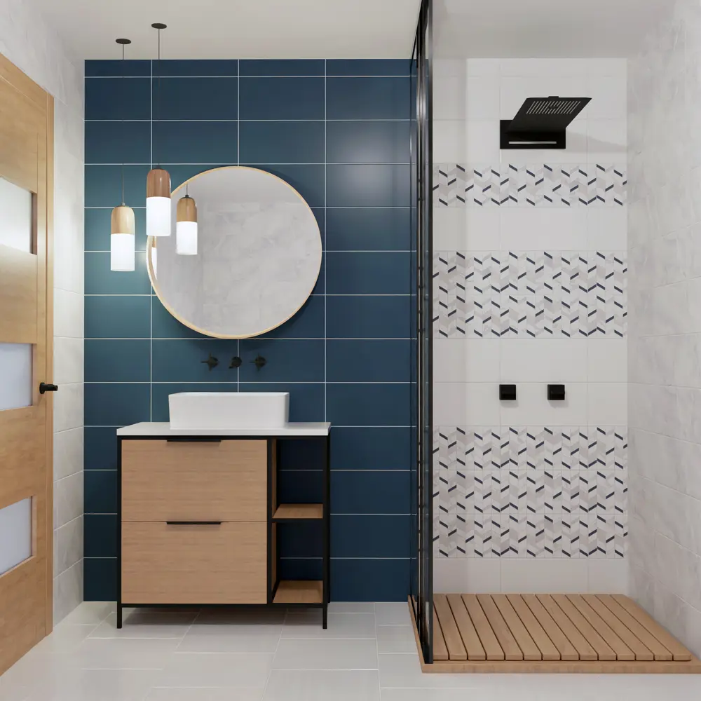 Настенная плитка KREAFORTA Mersey Mono 20x40 см 1.62 м² матовая цвет белый STLM-2044818 - Вид №6