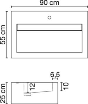 Подвесная раковина из керамогранита CERAMICA FONDOVALLE SHAPE ARCH-00119316 - Вид №4
