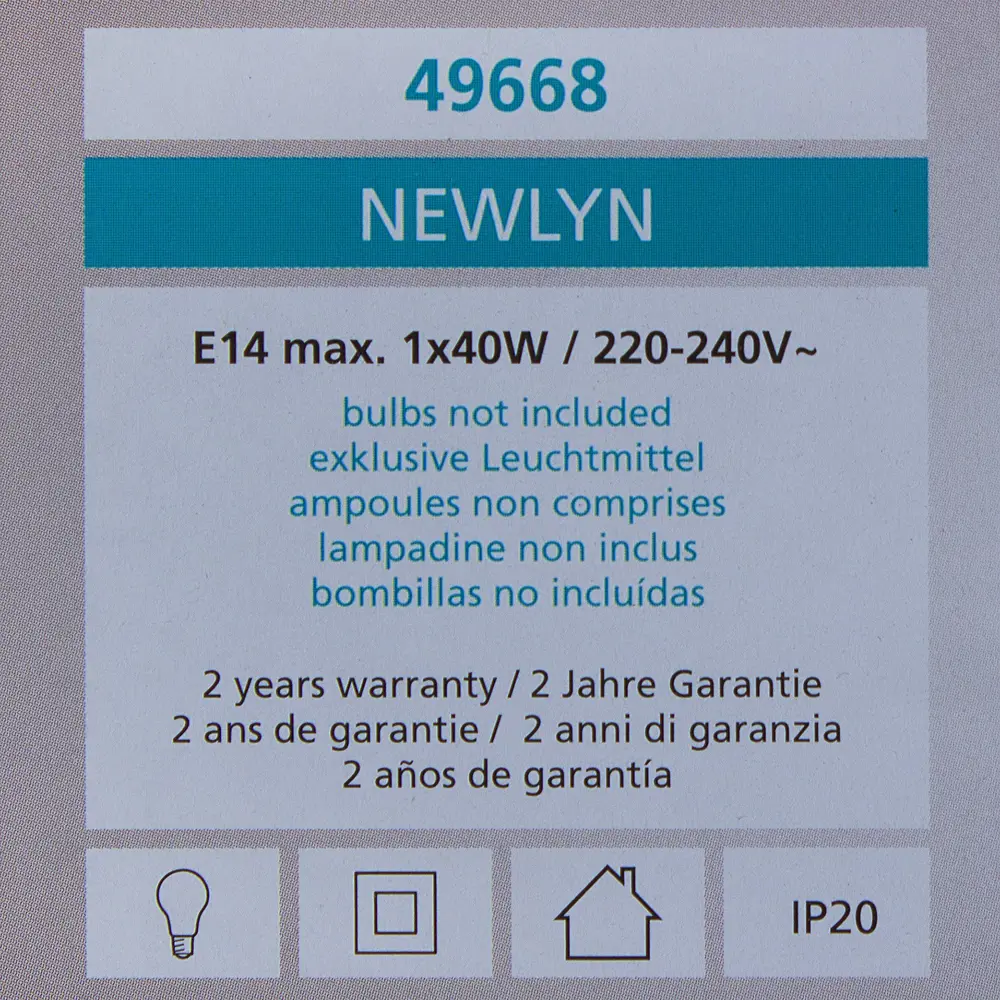 Настольная лампа Eglo «Newlyn» 1хE14x40 Вт, цвет серо-коричневый STLM-2072046 - Вид №5
