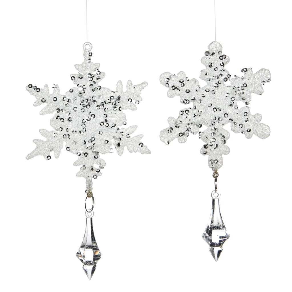 PL 52356 Снежинка с капелькой 14 см (цена за шт) GOODWILL Santreyd 