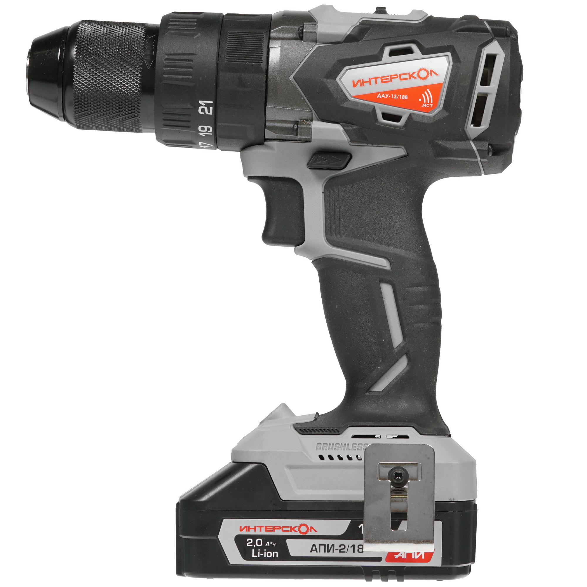 Дрель-шуруповерт Интерскол ДАУ-13/18В АПИ 18V 8192024 STDN-0098020