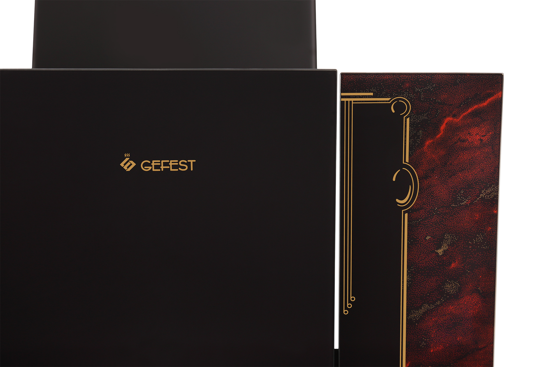 1349154 Вытяжка наклонная Gefest ВО 3603 К55 красный/черный STDN-0058118 - Вид №1