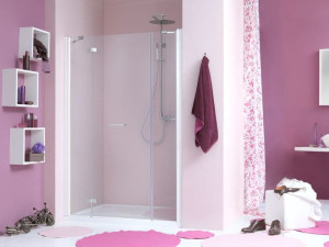 2-местная нишевая душевая кабина с распашной дверью