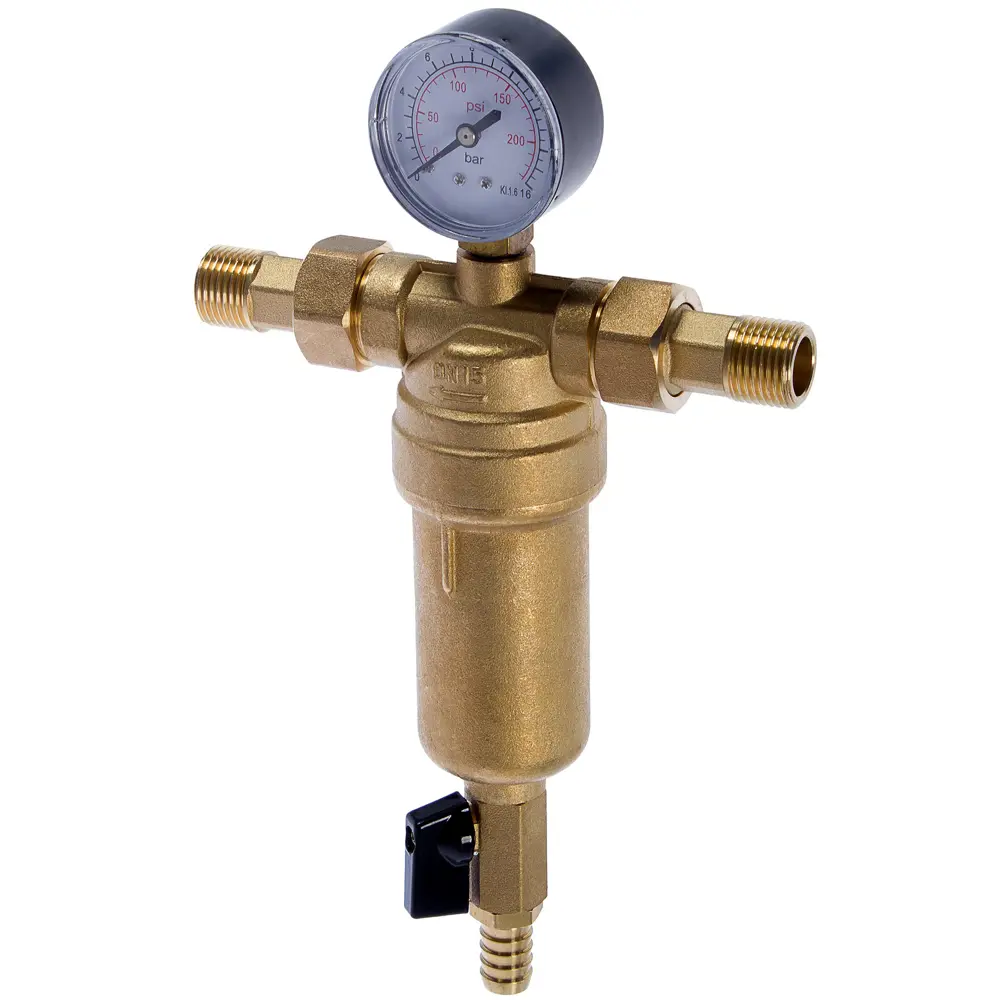 Фильтр механической очистки Euros для горячей воды 1/2" 100 мкм STLM-2001845