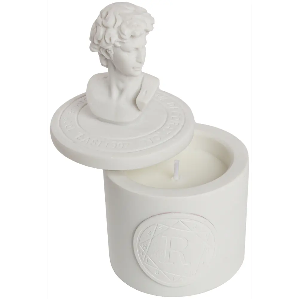 Свеча ароматизированная Давид яблочно-белая h 12.5 см Santreyd STLM-2185641