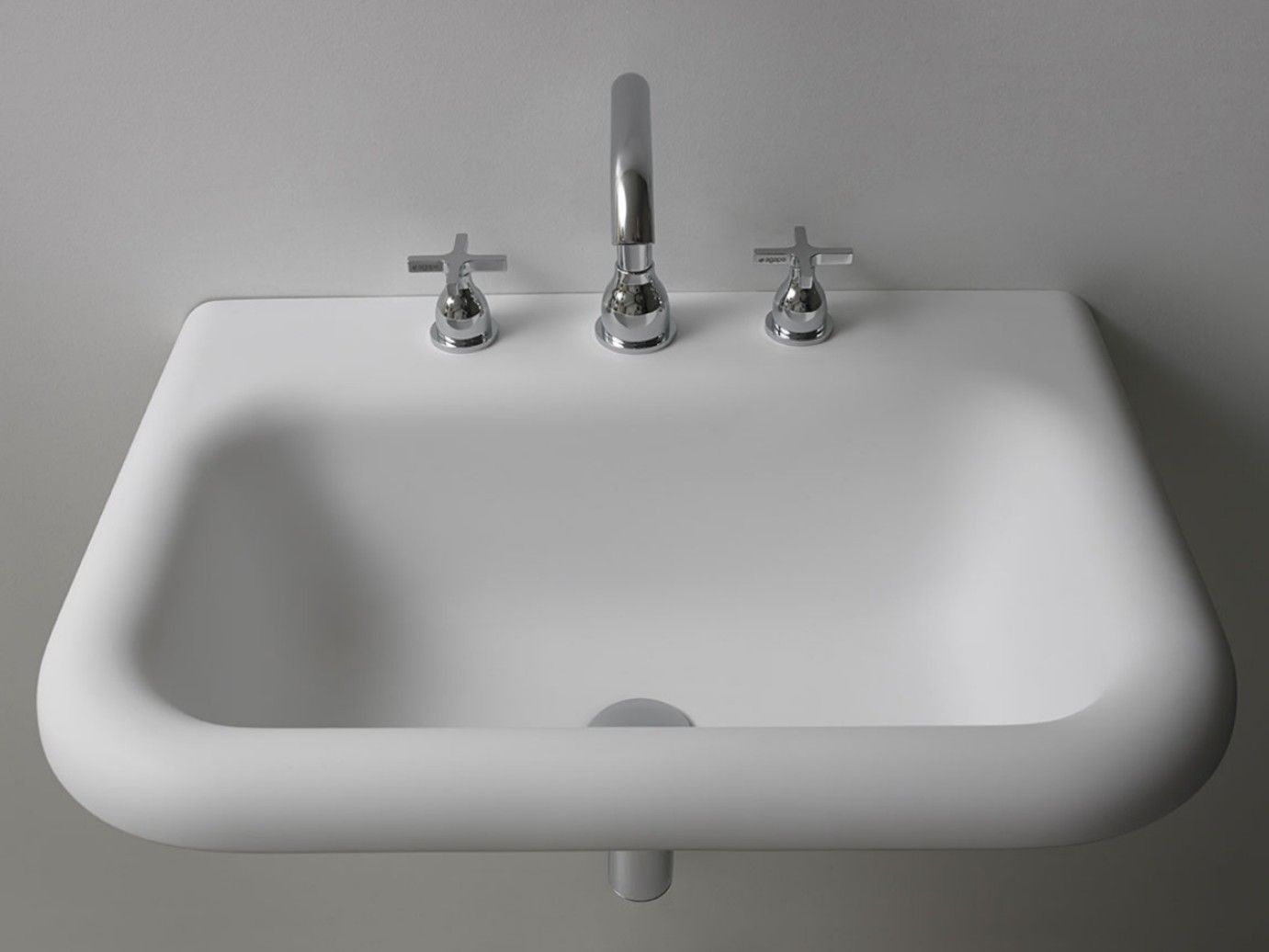 Прямоугольная подвесная раковина из Cristalplant® Agape девятнадцатый век ARCH-00131316