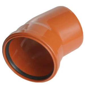 Отвод Хемкор d200 мм 30° пластиковый для наружной канализации