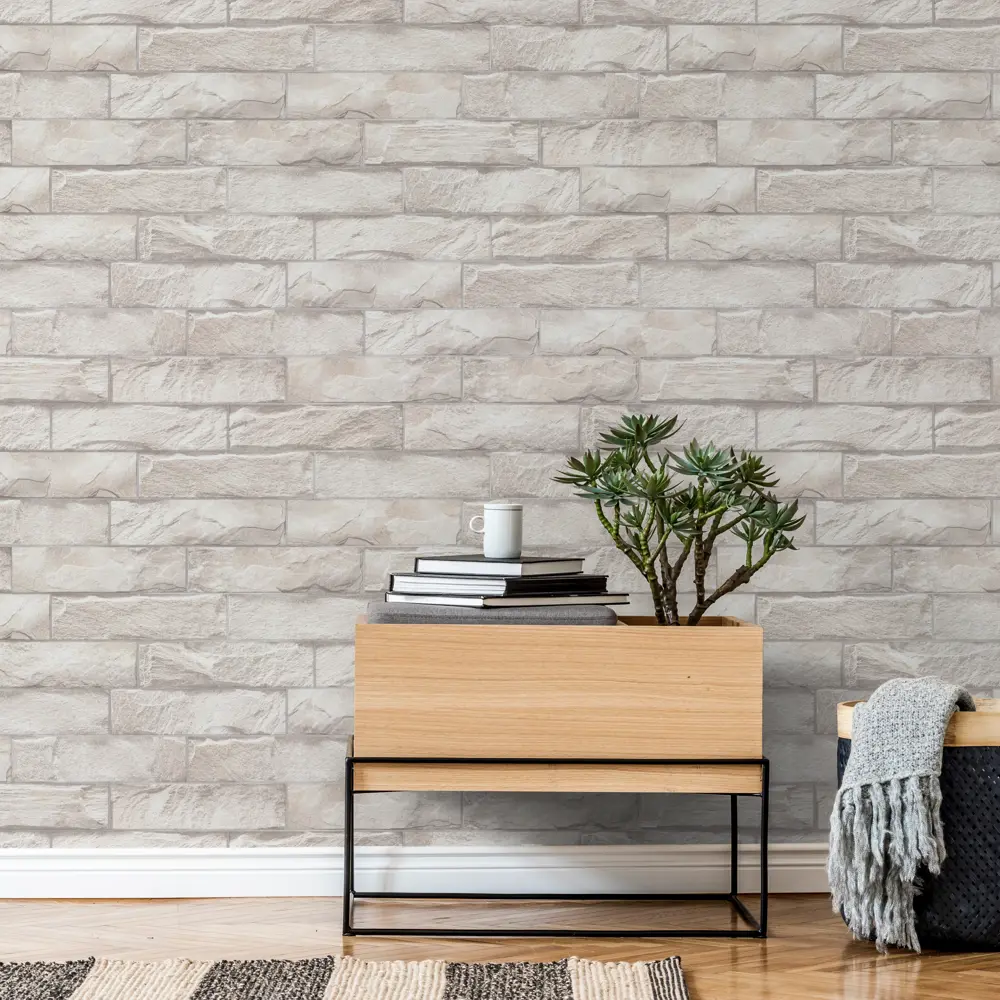 Обои флизелиновые Palitra Family Klinker серые 1.06 м FM72197-41 STLM-2122343 - Вид №2