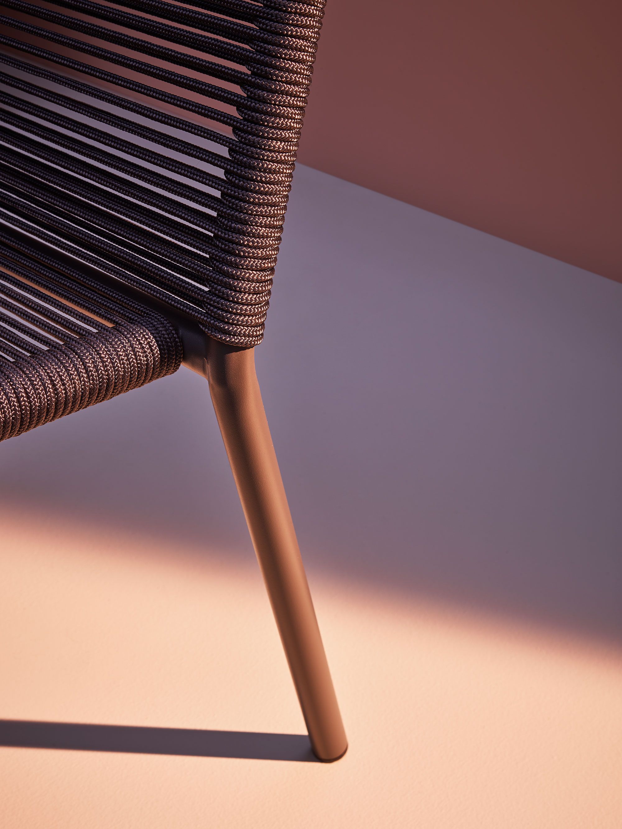 Штабелируемый садовый стул из морской веревки Terraforma Eleven ARCH-00119194 - Вид №3