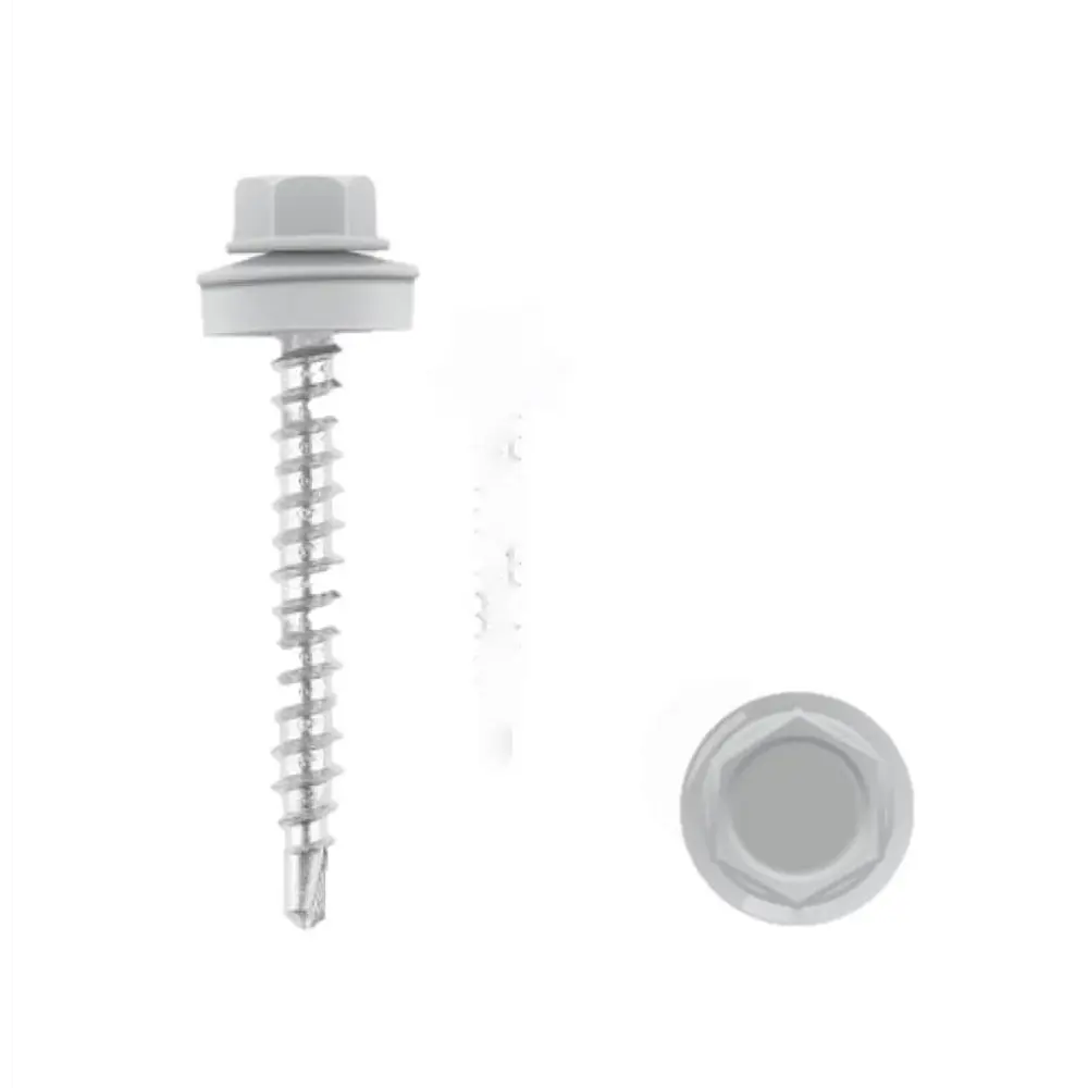 Кровельный саморез Fort 4.8x50 мм RAL 9006 100 шт.