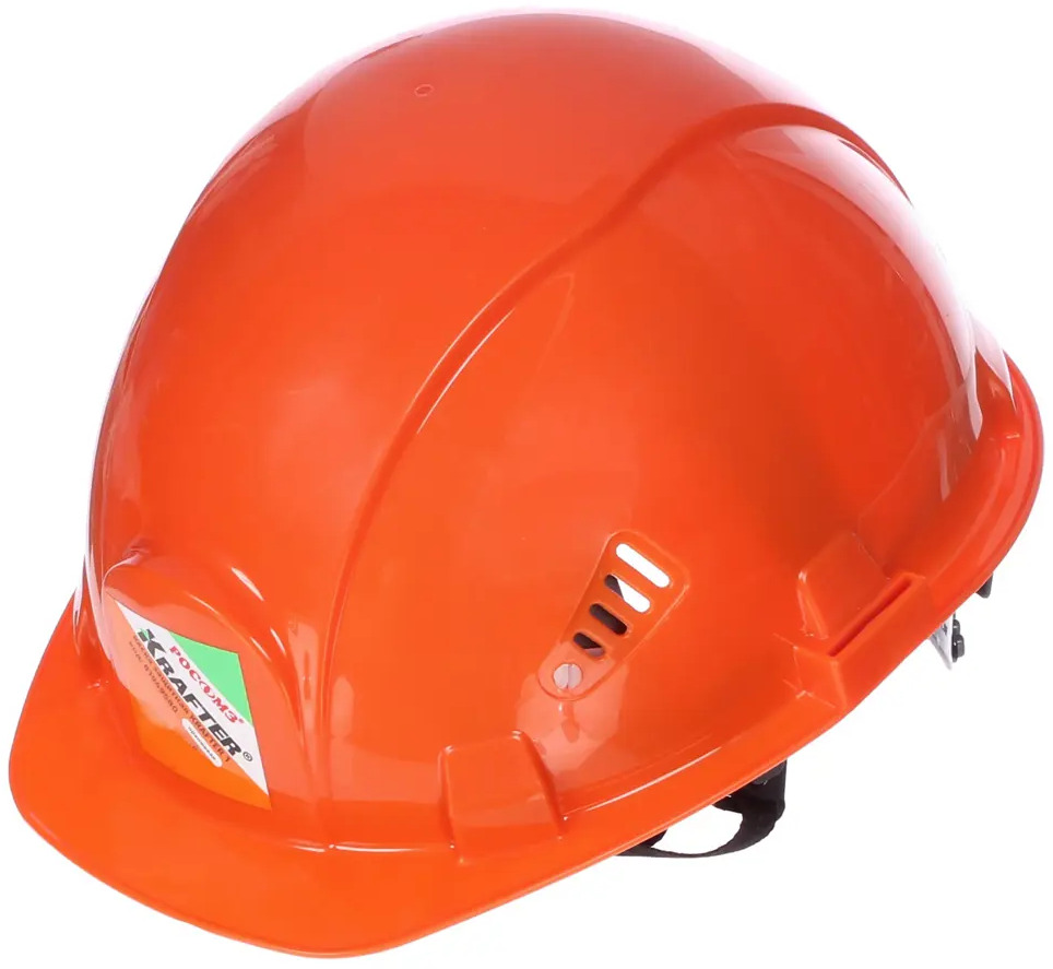 81949580 Каска защитная Krafter цвет оранжевый STLM-0014647