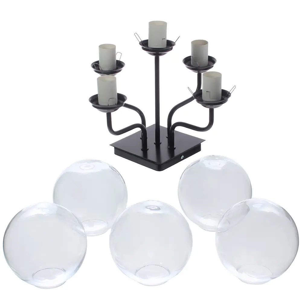 Люстра потолочная «Циркон 003», 5 ламп, 18 м², цвет чёрный СВЕТУС STLM-2196072 - Вид №1