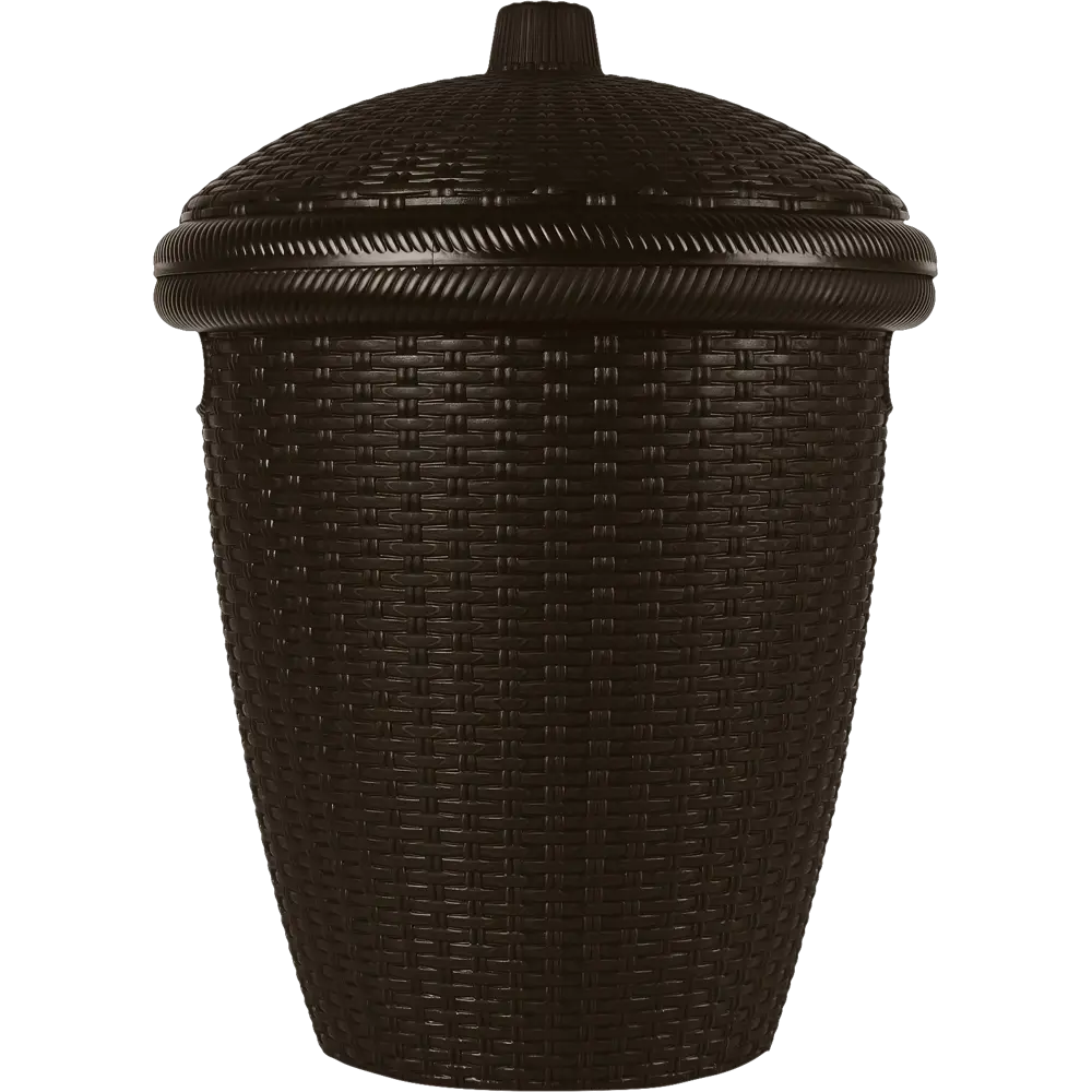 Корзина для белья Keeplex Rattan цвет темный каштан STLM-2170022 - Вид №1