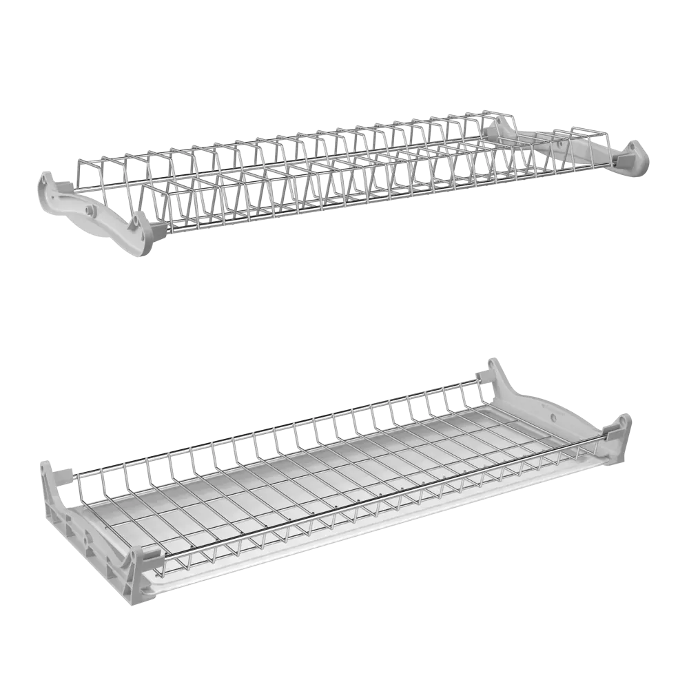 82201523 Сушилка для посуды в шкаф Delinia ID 54.4x7x22.4 см двухъярусная металл цвет хром STLM-0021865