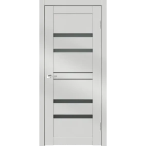 Комплект двери Линеа 6 остекленная 70x200 см HardFlex цвет платина светлая с добором 200 мм