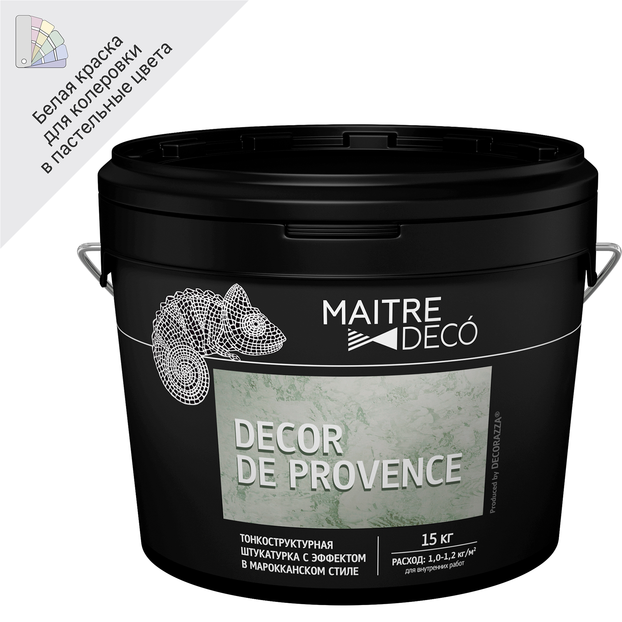82891090 Штукатурка тонкоструктурная «Decor de Provence» эффект марокканского стиля 15 кг STLM-0037584 MAITRE DECO