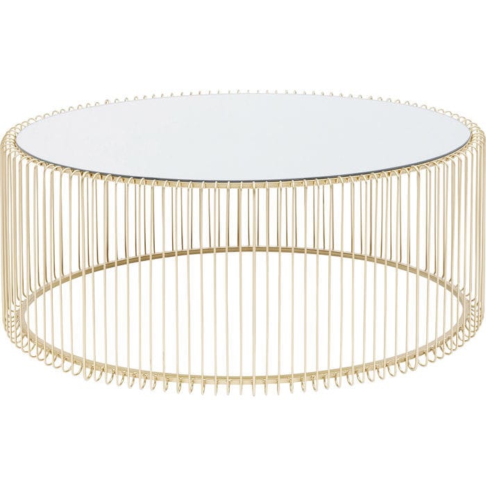 Овальный журнальный столик из зеркального стекла KARE Design ARCH-00056339 - Вид №1