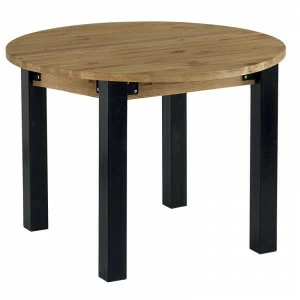 Обеденный стол круглый сосна с металлическими ножками 110 см Lugano VAVI LUGANO 132562 Коричневый