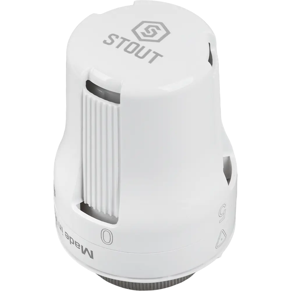 Термостатическая головка электронная Stout SHT-0002-003015 M30x1.5 белая STLM-2180150