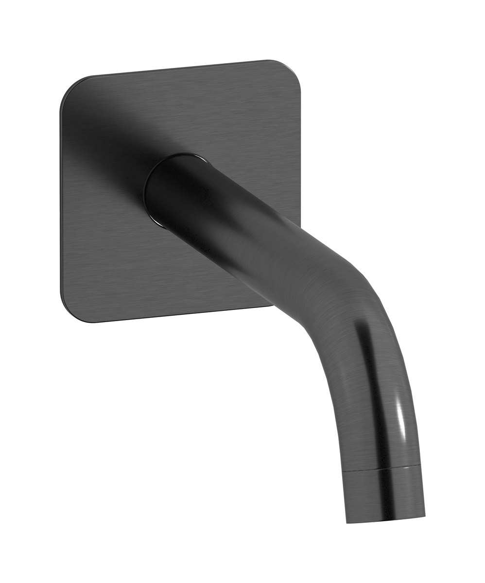 Настенный длинный излив. WE ARE IB id322cs_22 Brushed Black Chrome Industria