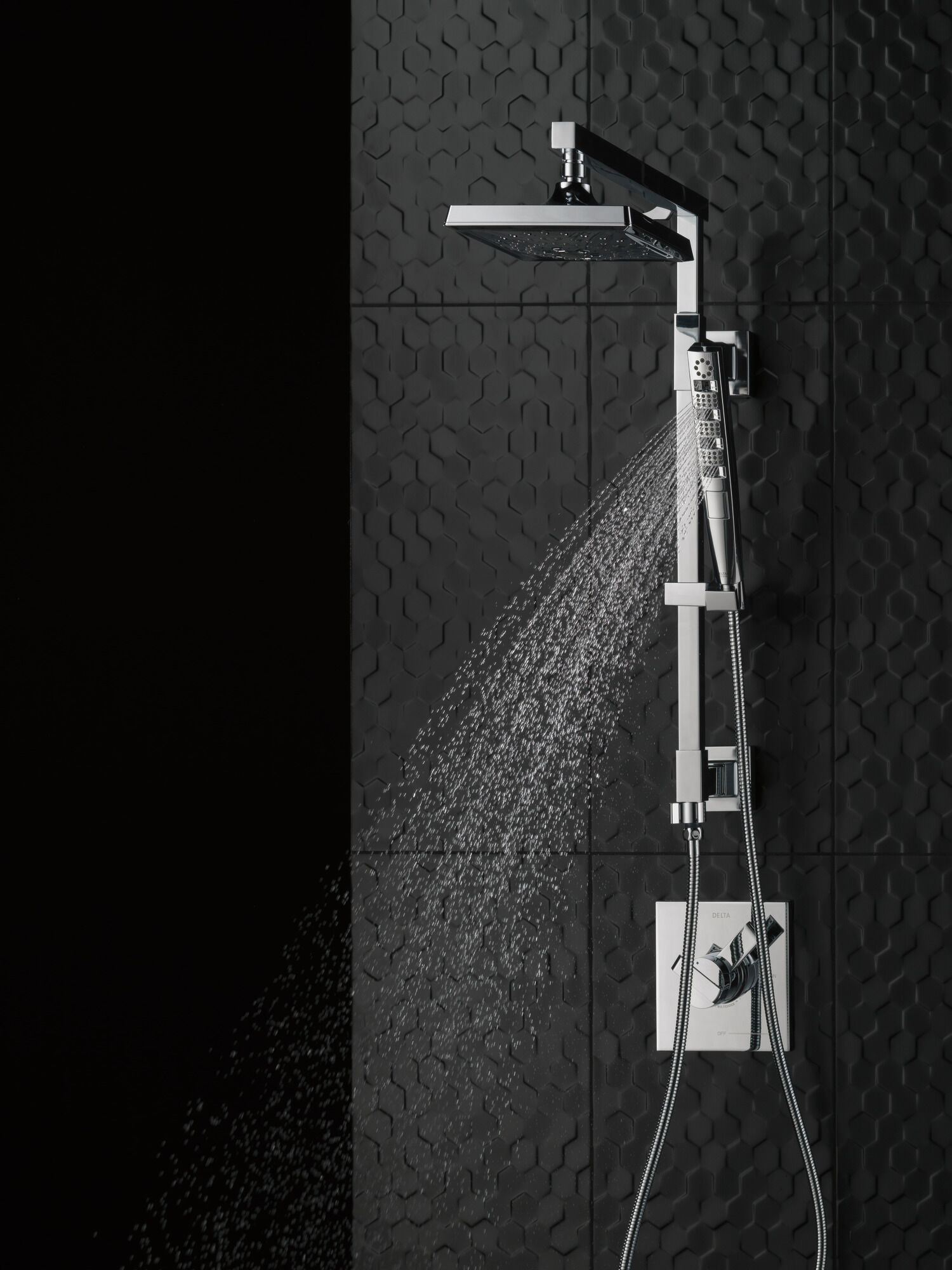 58410-RB Душевая колонна угловая 18 дюймов Delta Faucet Universal Showering Венецианская бронза  - Вид №14