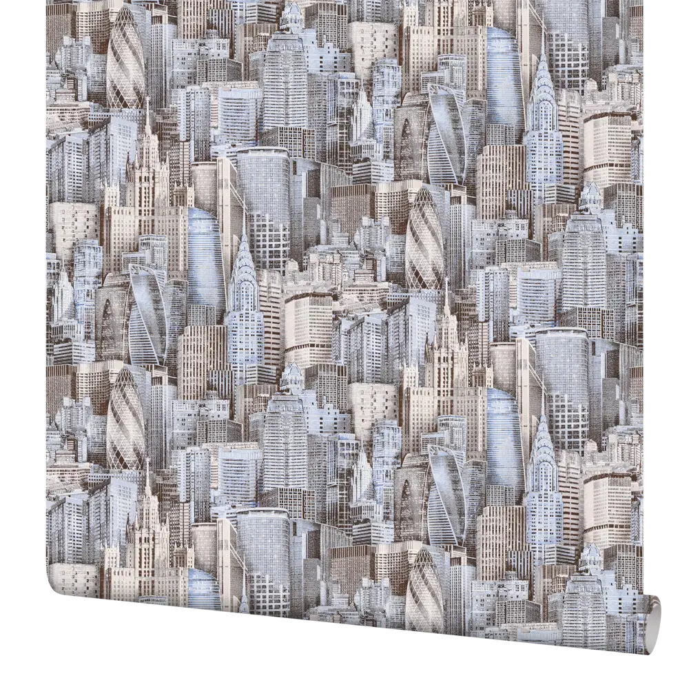 Обои флизелиновые Home Color Town синие 1.06 м HC31091-26 STLM-2043858