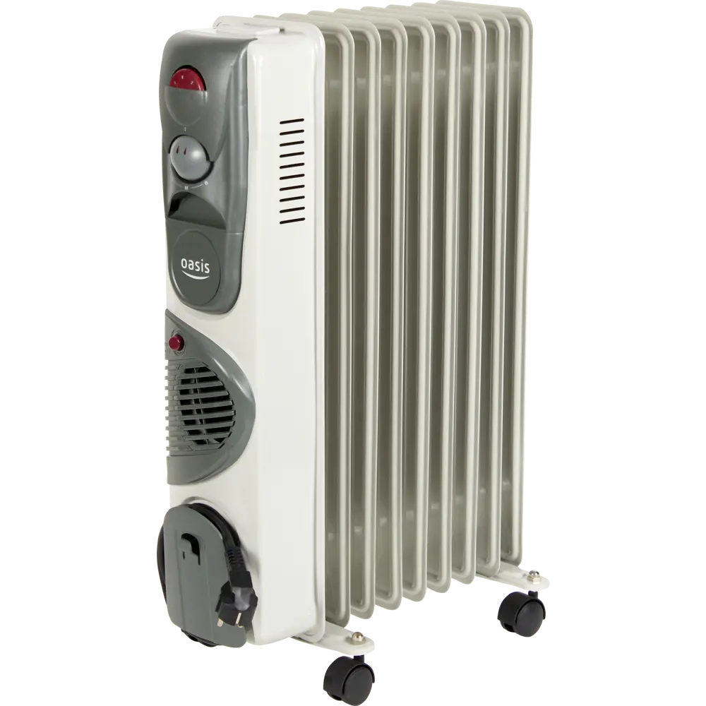 Обогреватель масляный Oasis BB-20T с механическим термостатом, 2400 Вт, 7 секций STLM-2143553