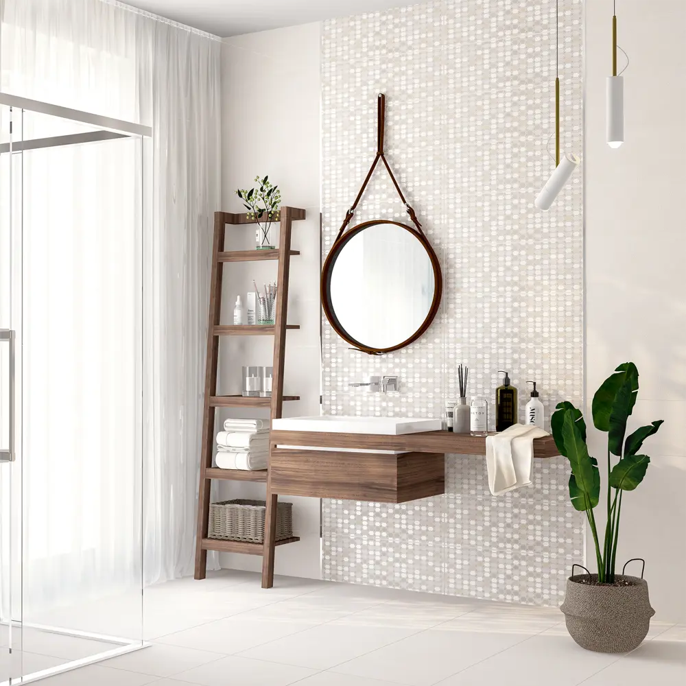 Плитка напольная Malwiya Милк 42x42 см 1.23 м² цвет белый Santreyd STLM-2087787 - Вид №3