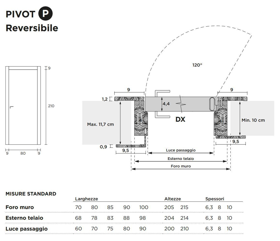 Распашная дверь с выдвижными петлями Venus Design Вера ARCH-00026211 - Вид №2