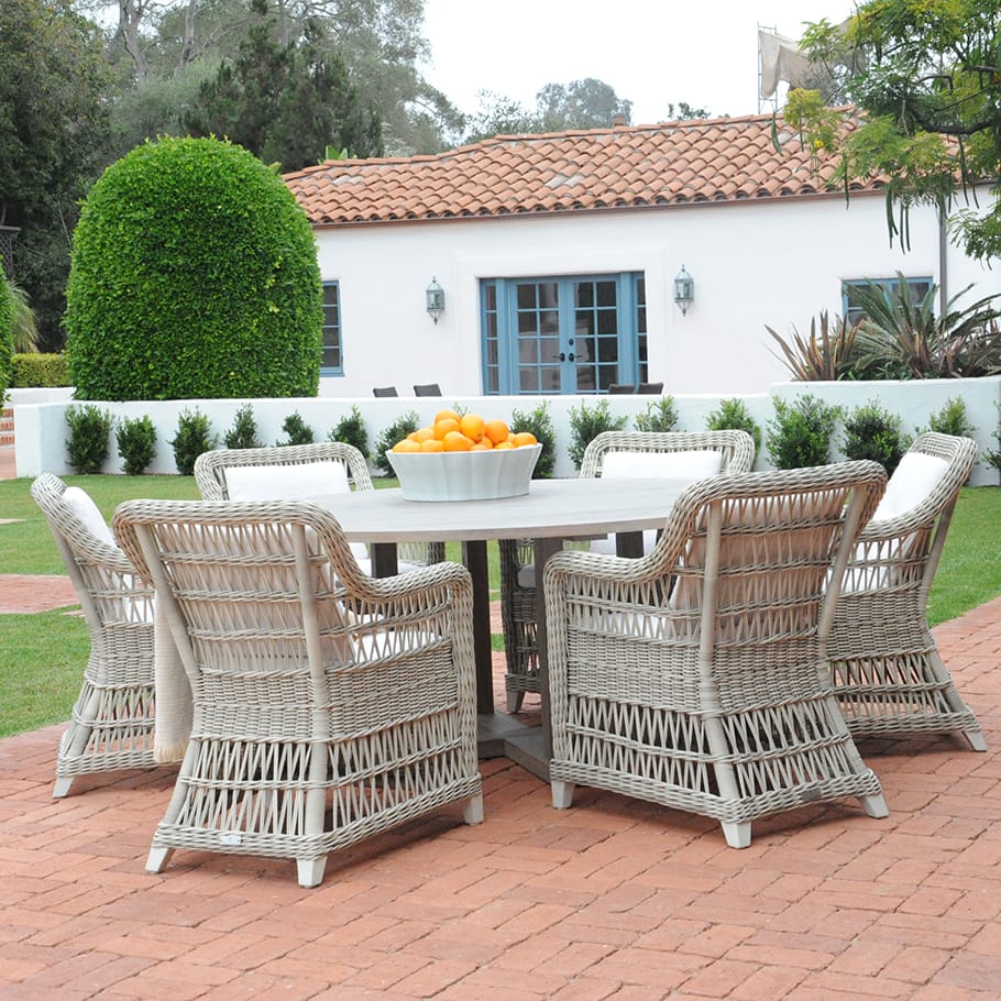 Круглый обеденный стол из тикового дерева JANUS et Cie Беседка ARCH-00081654 - Вид №6