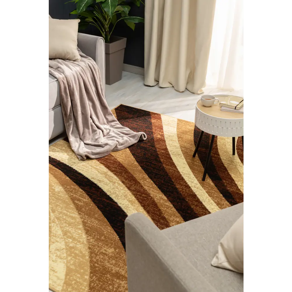 Ковер полипропилен Лагуна D234O 250x350 см цвет светло-коричневый MERINOS STLM-2132098 - Вид №4