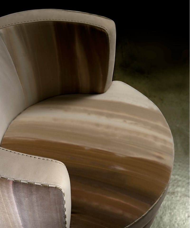 Бархатное вращающееся кресло Borzalino фрисби ARCH-00061140 - Вид №6