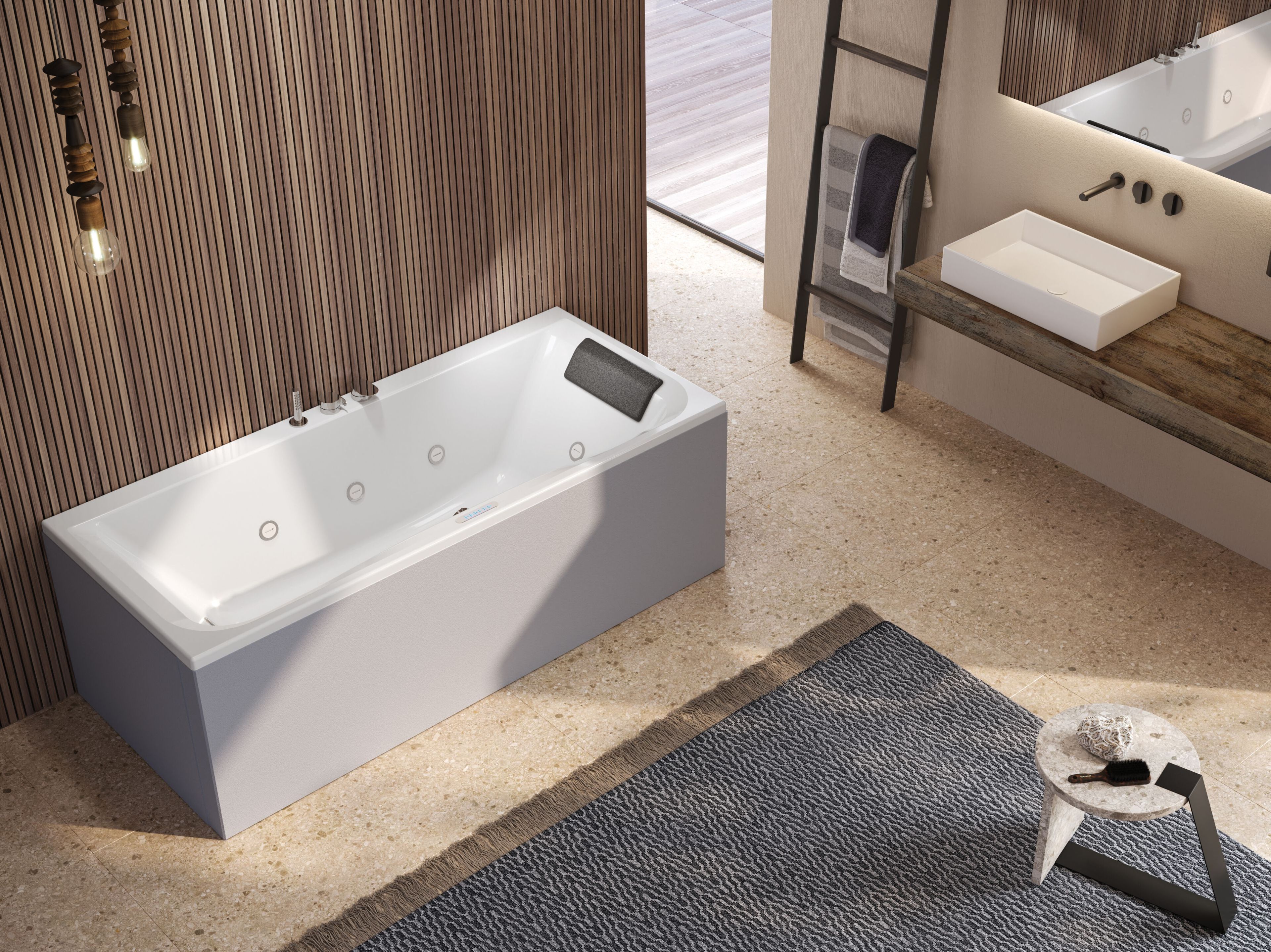 Прямоугольная ванна с гидромассажем Kinedo Saphir ARCH-00104493