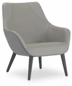 B&T Design Кожаное кресло с подлокотниками Lamy